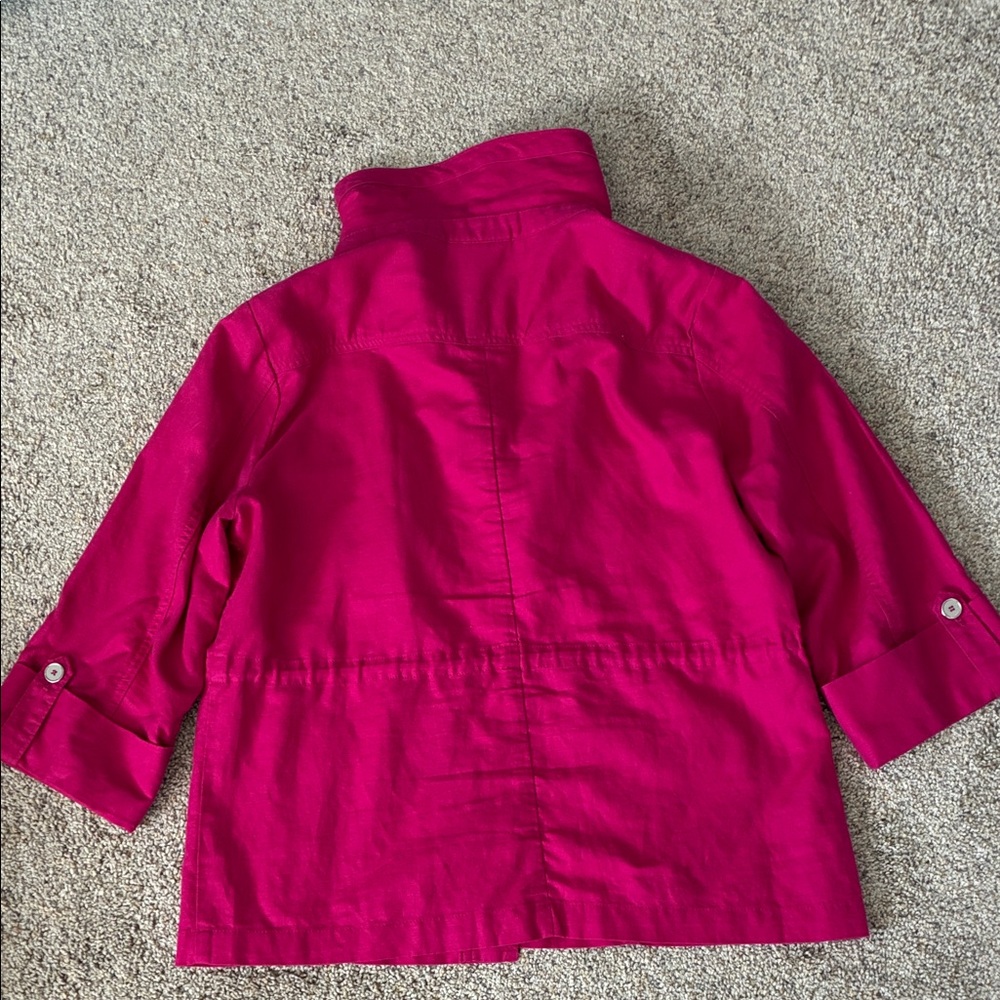 Bright Fuchsia Button-Front Jacket - image 4